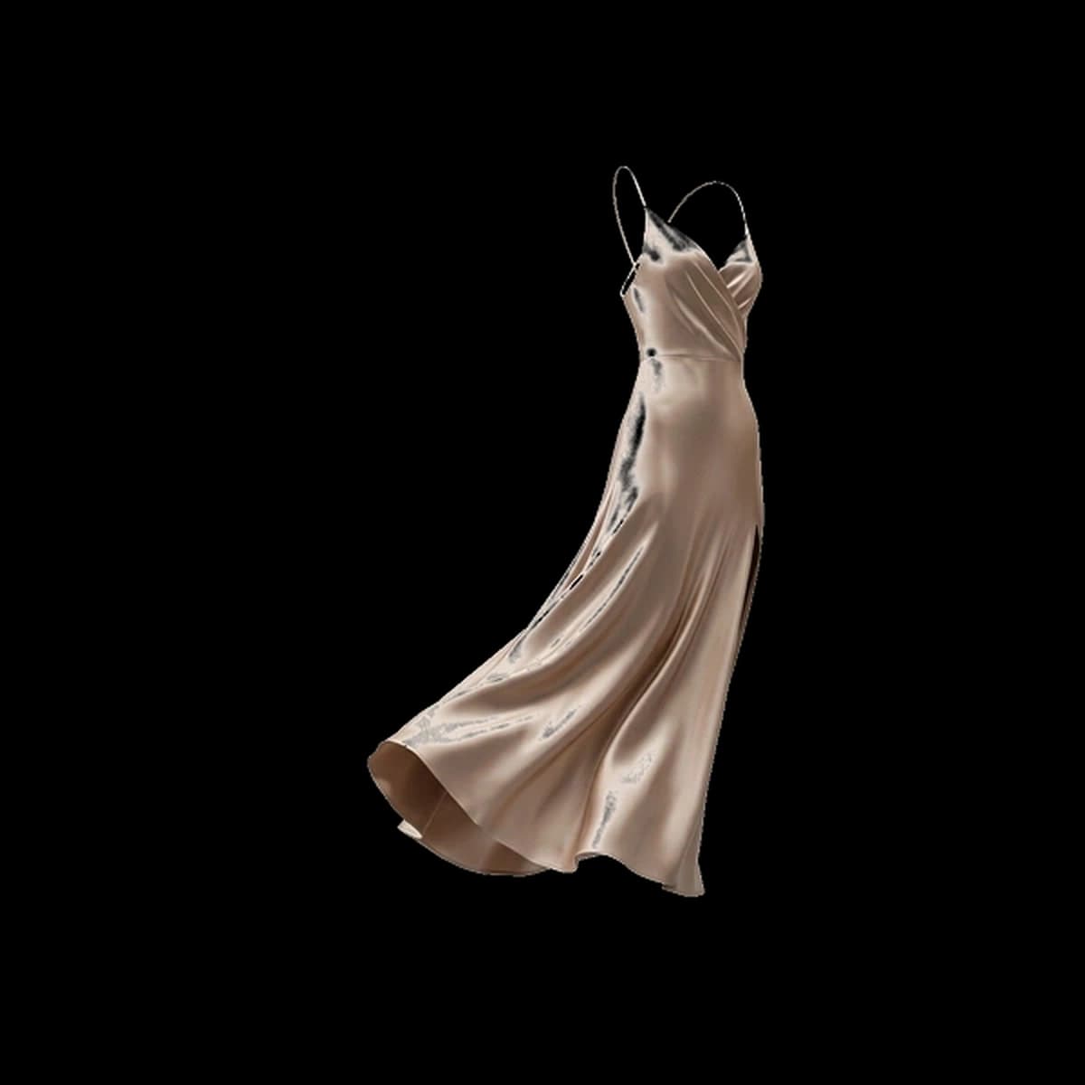 Robe Drapée Soie Couture Asymétrique