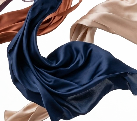 Winter Camel Silk & Cashmere Scarf — view 4